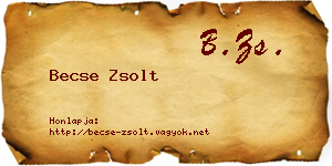 Becse Zsolt névjegykártya